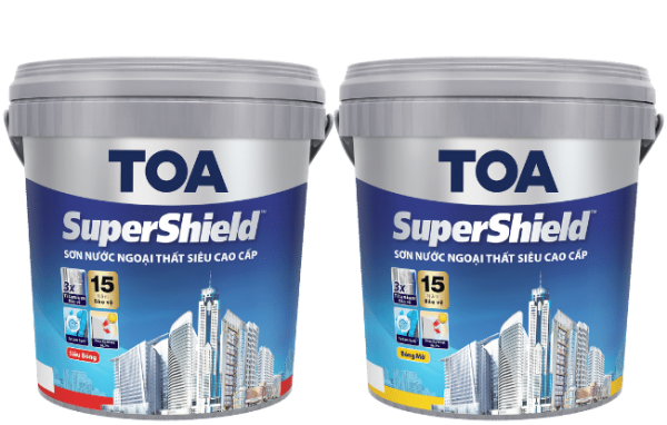 Sơn nước ngoại thất siêu cao cấp TOA SuperShield