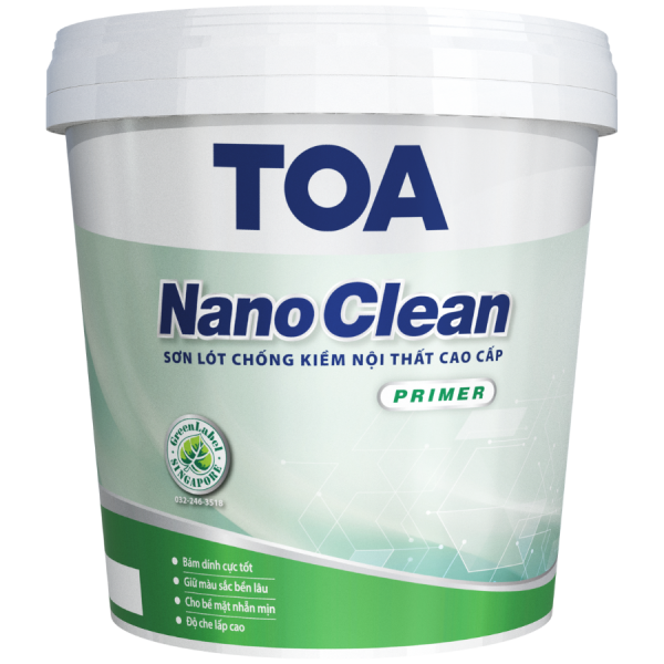 Sơn Lót Chống Kiềm Nội Thất Cao Cấp TOA NanoClean Primer