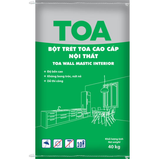 Bột trét cao cấp TOA Wall Mastic Nội thất