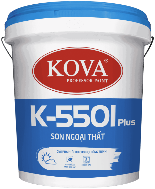 Sơn ngoại thất cao cấp KOVA K-5501 Plus - Bán Bóng