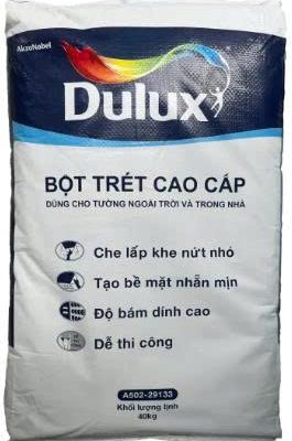 Bột Trét Tường Nội Ngoại Thất Dulux A502 – Bề Mặt Mịn Bền, Kháng Kiềm Vượt Trội